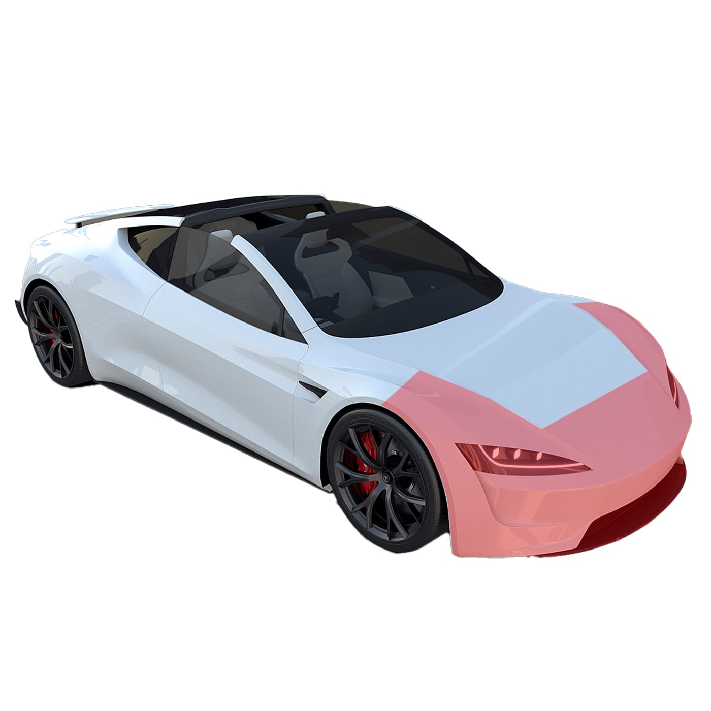 Partial Front Clip PPF Car - Martin Auto Detailing