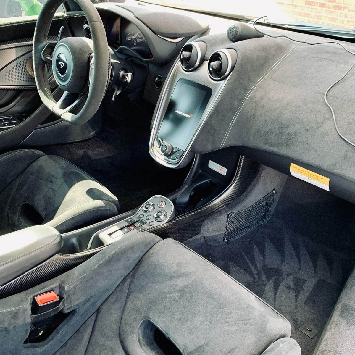 McLaren Interior Ceramic Coating Dallas TX With Gtechniq Seat And Fabric Protection - Martin Auto Detailing