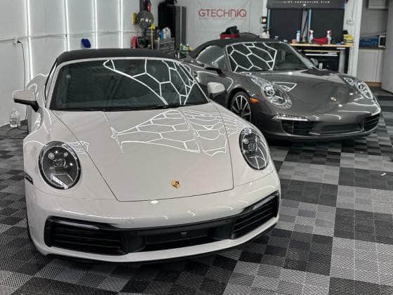 White and Gray Porsche 911s Detailed at Martin Auto Detailing in Dallas With Gtechniq Ceramic Coating and Precision Paint Correction - Martin Auto Detailing