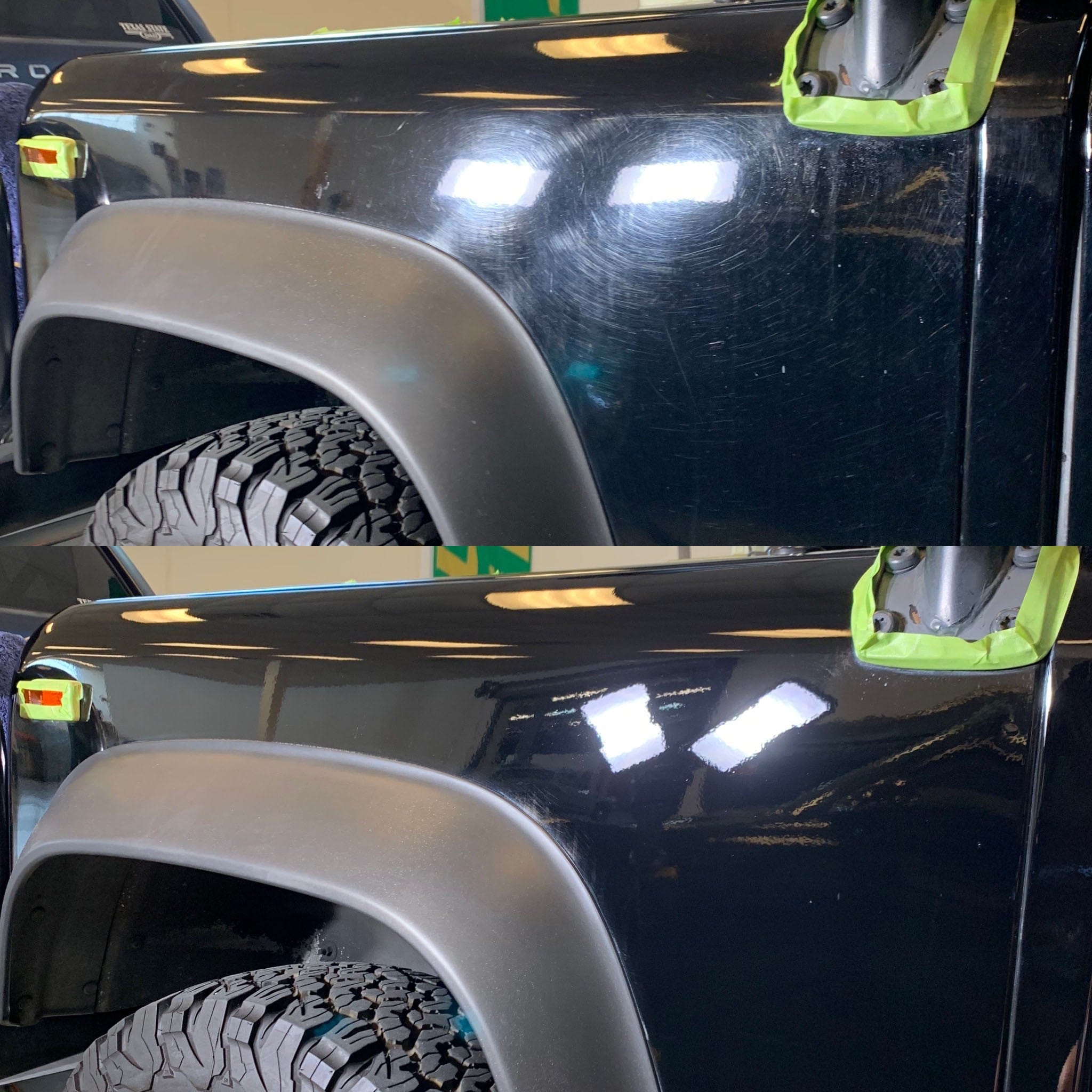 Black Bronco Swirl Marks Two Step Paint Correction - Martin Auto Detailing