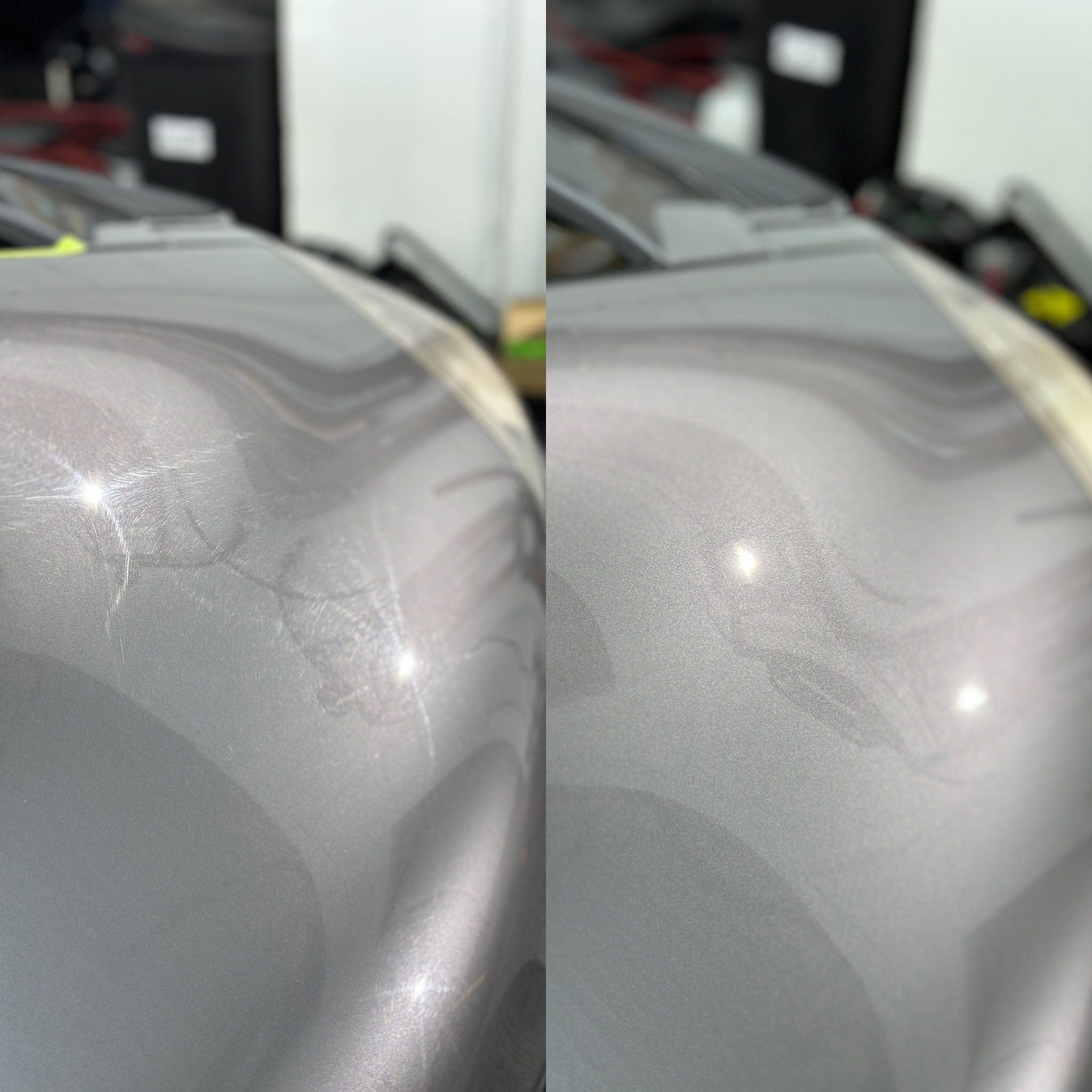 Silver Car Swirl Marks 2 Step Paint Correction - Martin Auto Detailing
