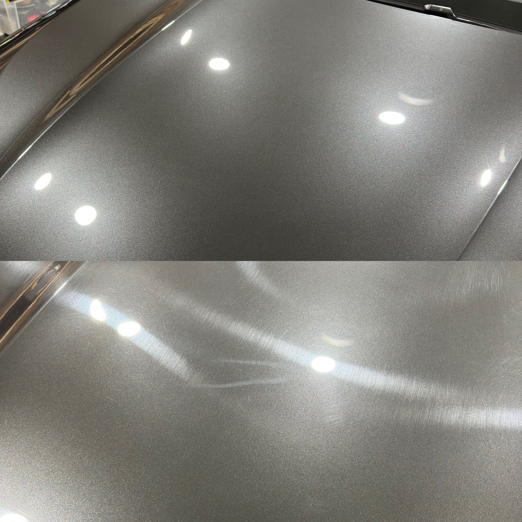 Dark Grey Metallic Car Swirl Marks 2 Step Paint Correction - Martin Auto Detailing